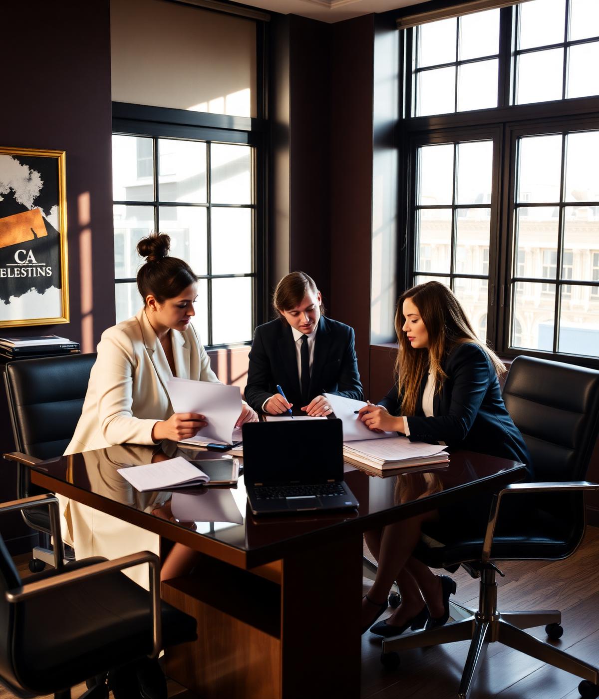 Legal professionals collaborating in the Prrimma Legal Associates office